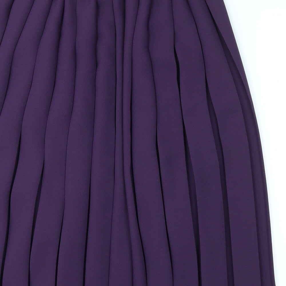 Bonmarché Womens Purple   Flare Skirt Size 20  - stretch waistband