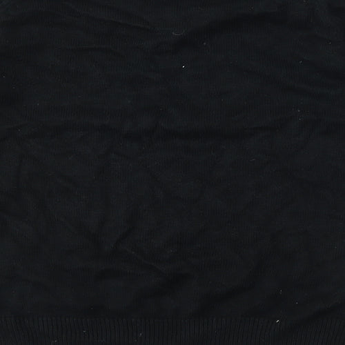 W&B Mens Black   Pullover Sweatshirt Size M