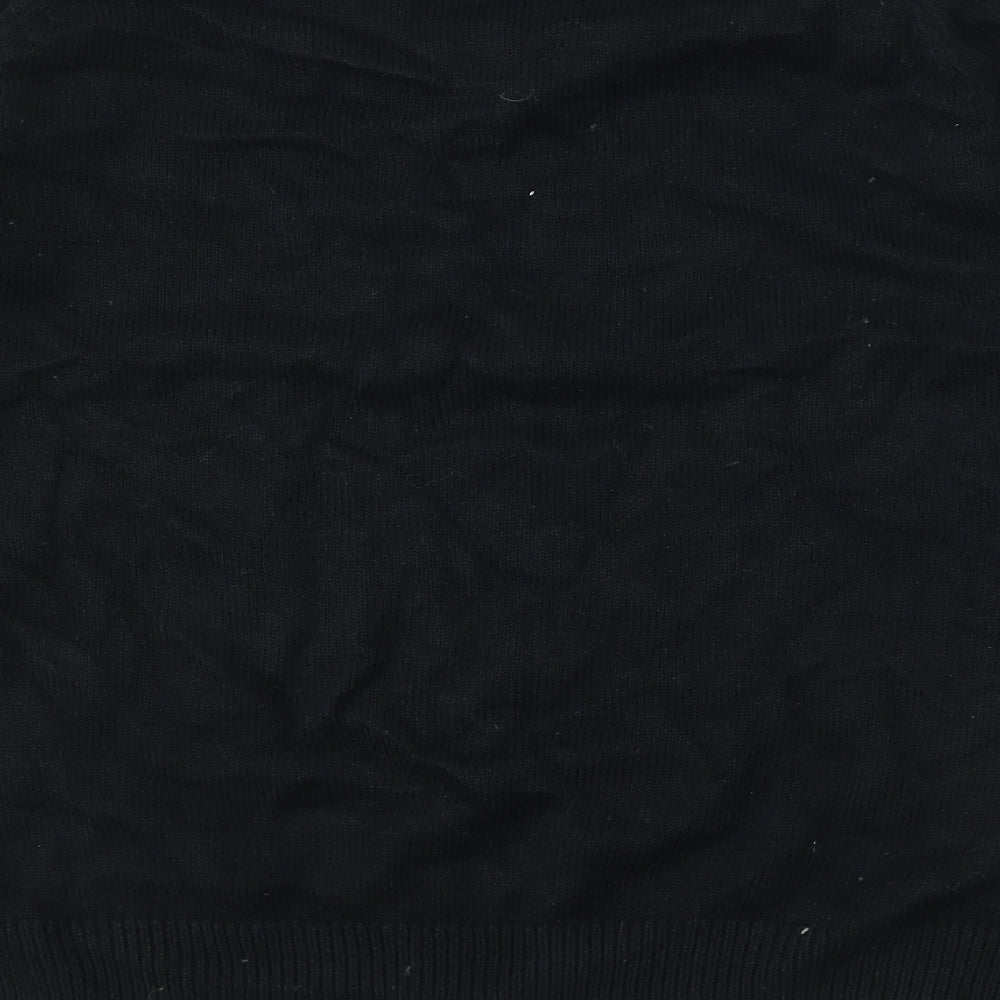 W&B Mens Black   Pullover Sweatshirt Size M