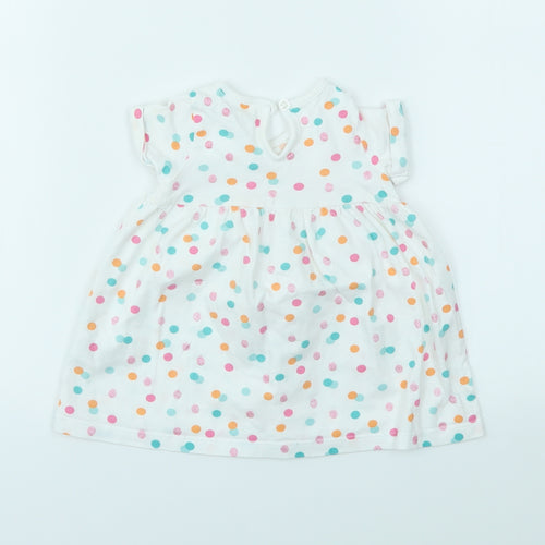 M&Co Girls Multicoloured Spotted  Fit & Flare  Size 3-6 Months