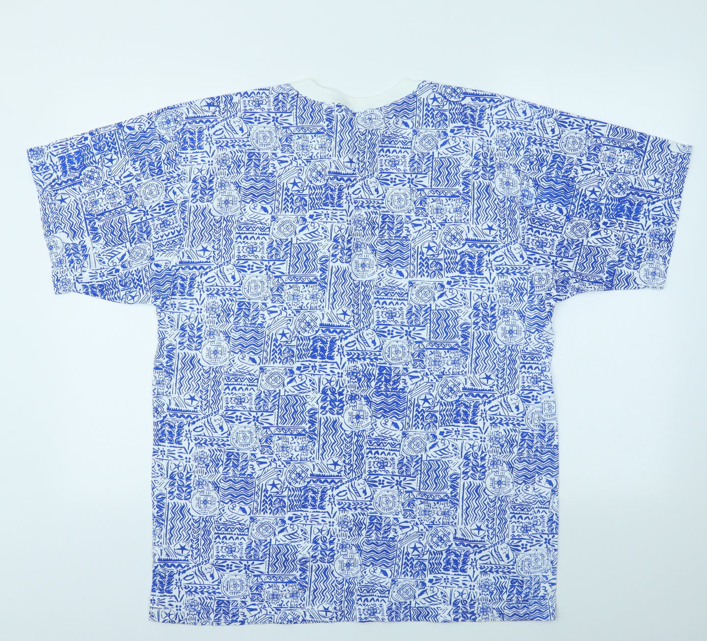 Canada Mens Blue Floral   T-Shirt Size XL