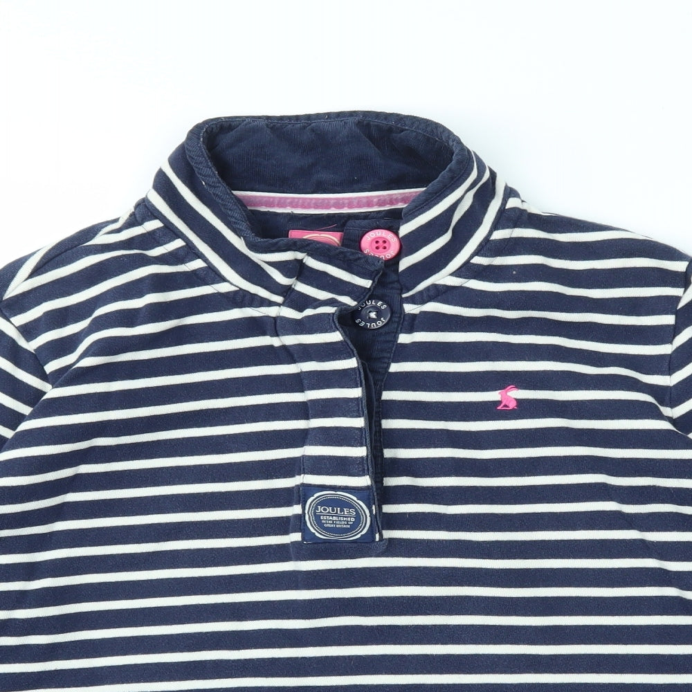 JOUELS Womens Blue Striped  Pullover Jumper Size 16
