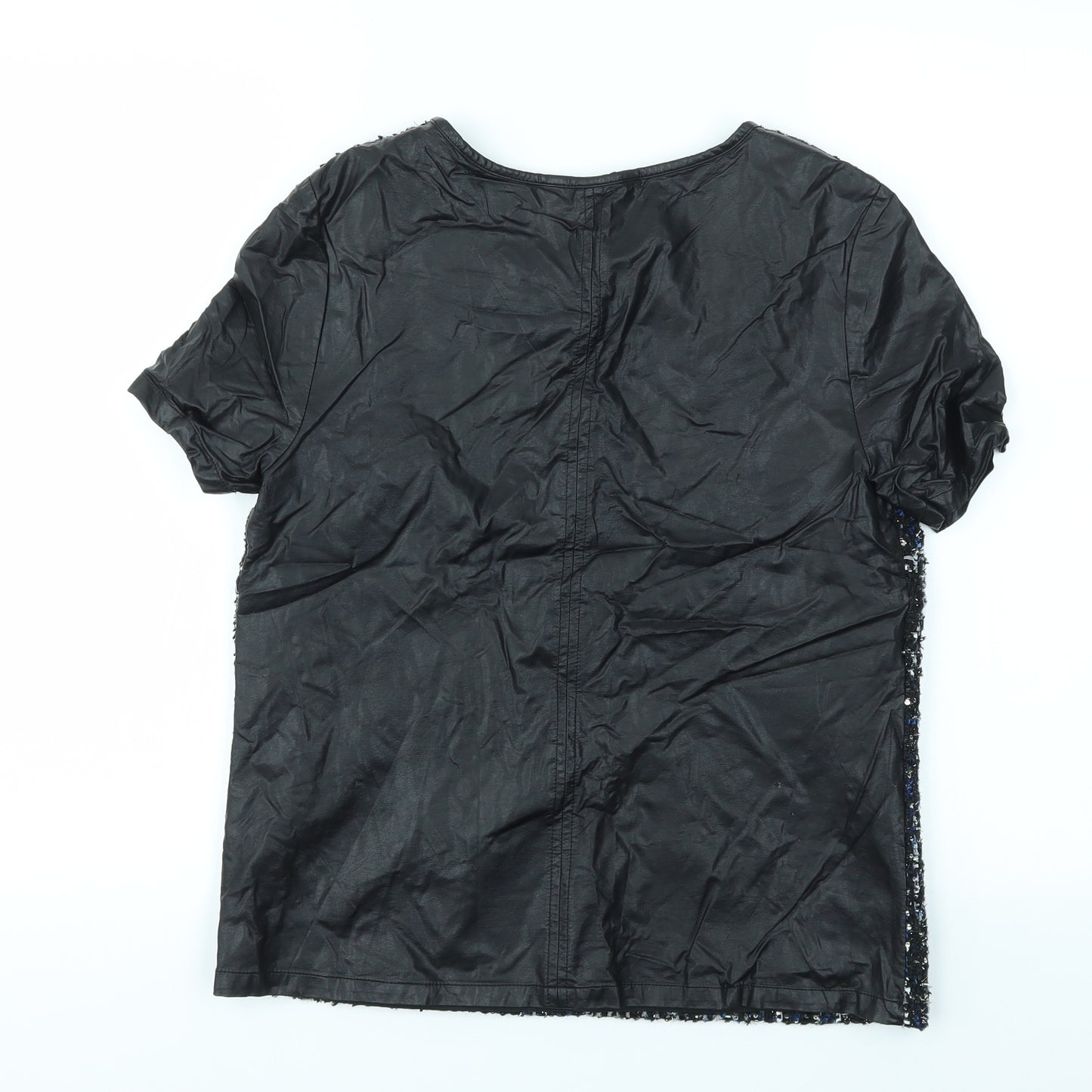 M&S Womens Black   Basic T-Shirt Size 10