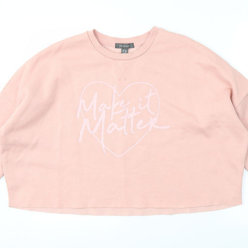 Primark Womens Pink   Pullover Jumper Size L