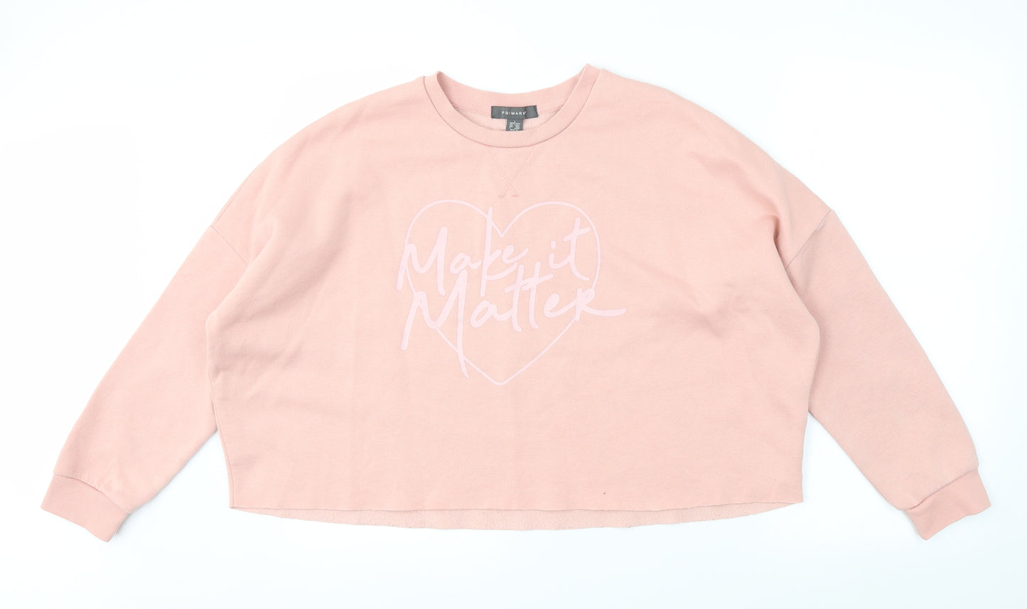 Primark Womens Pink   Pullover Jumper Size L