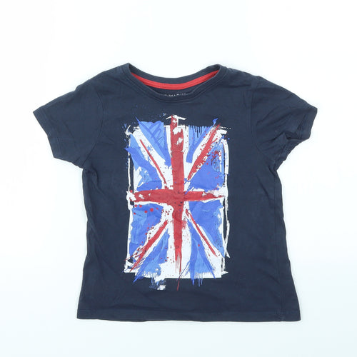 Primark Girls Blue   Basic T-Shirt Size 4-5 Years