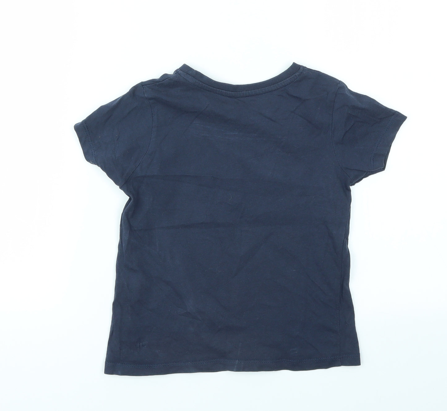 Primark Girls Blue   Basic T-Shirt Size 4-5 Years