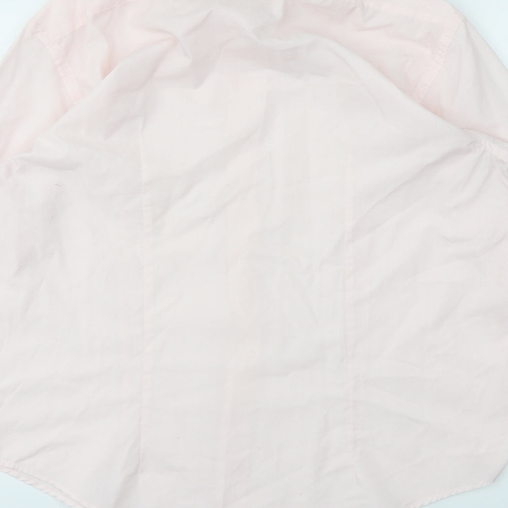 Guide London Mens Pink    Dress Shirt Size L