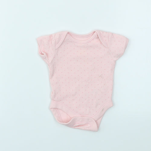George Girls Pink Spotted  Babygrow One-Piece Size Newborn