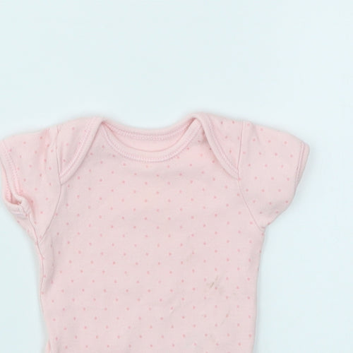 George Girls Pink Spotted  Babygrow One-Piece Size Newborn