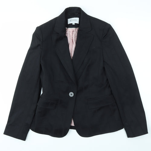 NEXT Womens Black Striped  Jacket Blazer Size 6