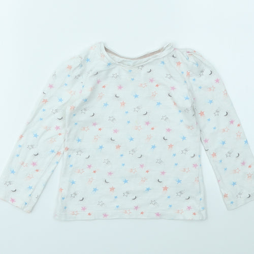 M Girls Multicoloured Geometric  Basic T-Shirt Size 2-3 Years
