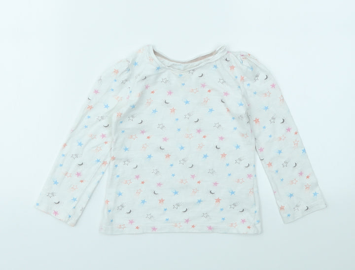 M Girls Multicoloured Geometric  Basic T-Shirt Size 2-3 Years