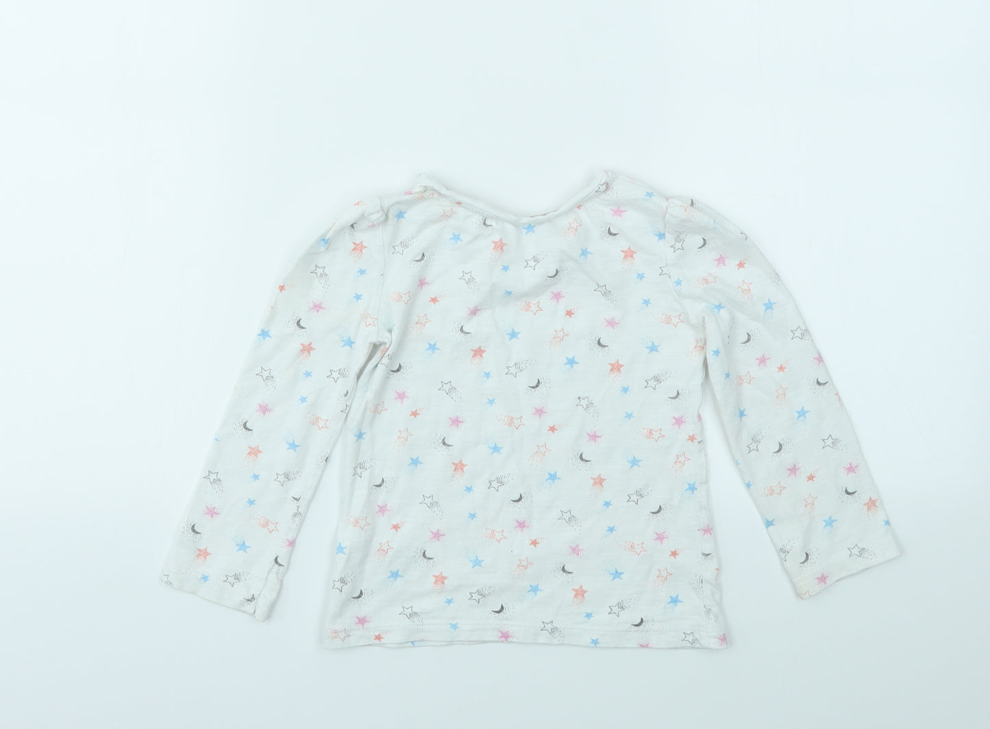 M Girls Multicoloured Geometric  Basic T-Shirt Size 2-3 Years