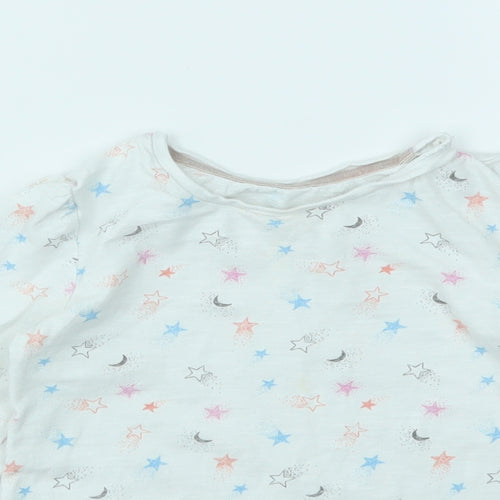 M Girls Multicoloured Geometric  Basic T-Shirt Size 2-3 Years