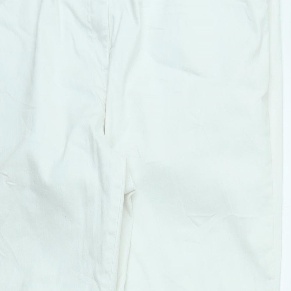 DAVID EMANUEL Womens White   Skinny Jeans Size 24 L26 in