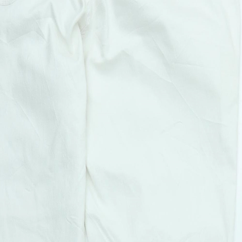 DAVID EMANUEL Womens White   Skinny Jeans Size 24 L26 in