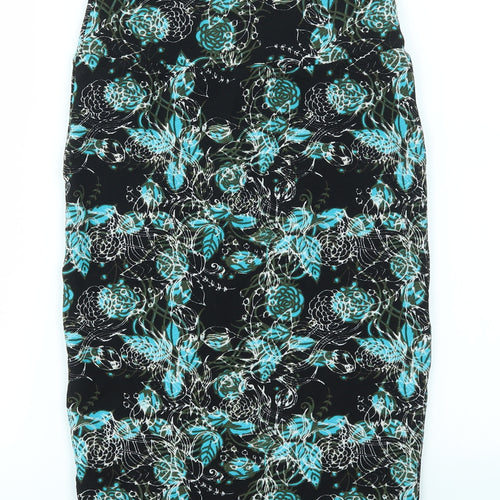 LuLaRoe Womens Multicoloured Floral  A-Line Skirt Size XS  - stretch waistband