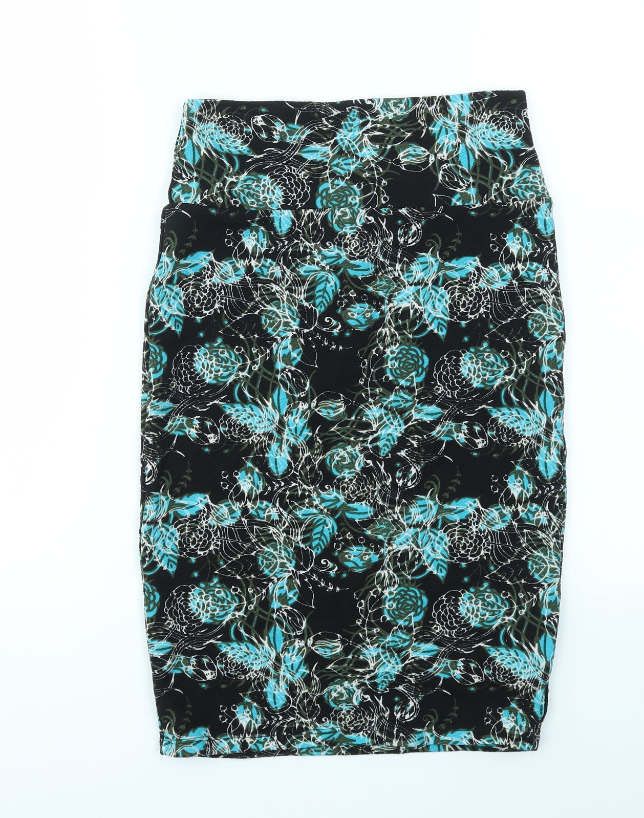 LuLaRoe Womens Multicoloured Floral  A-Line Skirt Size XS  - stretch waistband