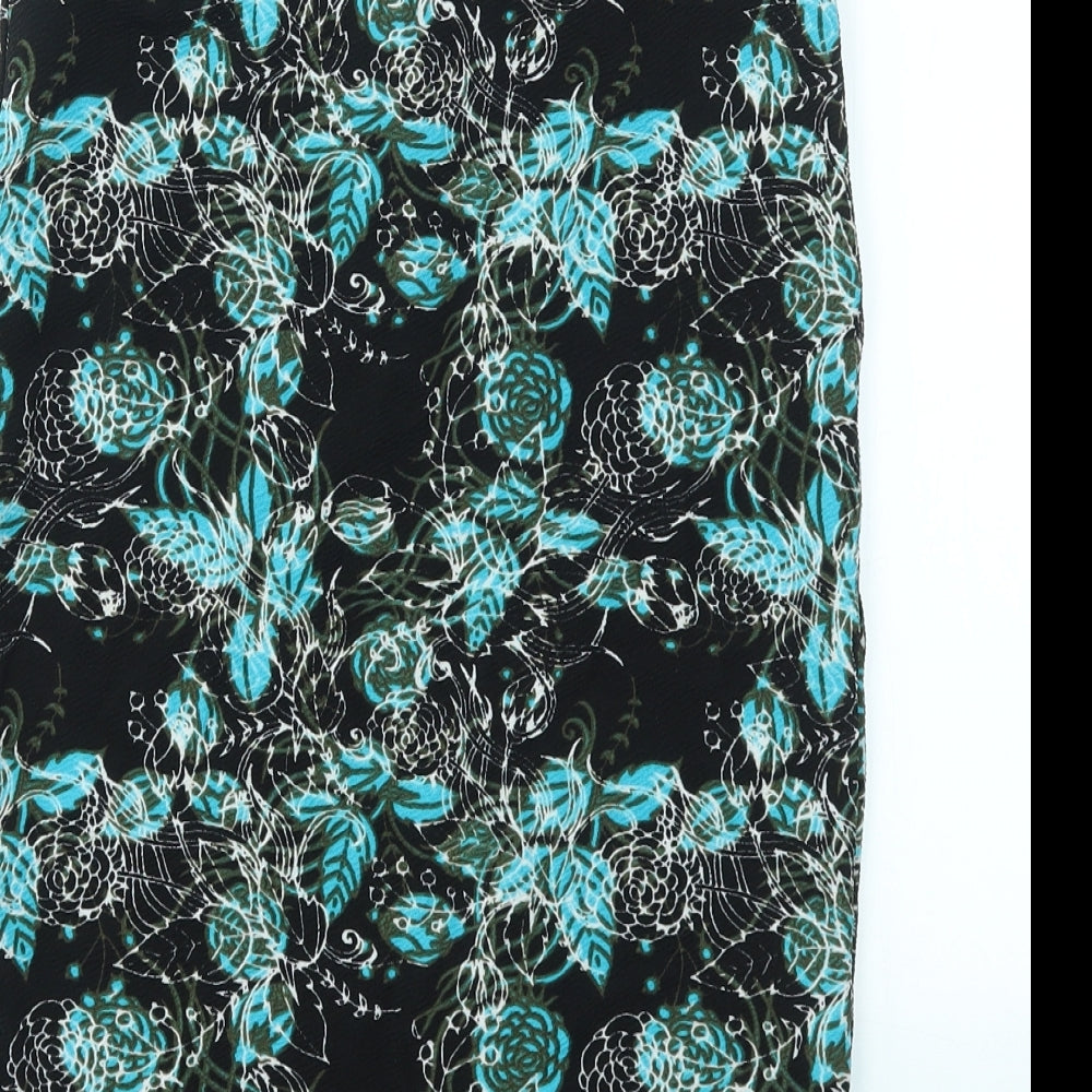 LuLaRoe Womens Multicoloured Floral  A-Line Skirt Size XS  - stretch waistband