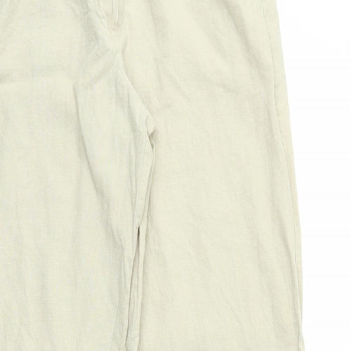 Dorothy Perkins Womens Beige   Trousers  Size 10 L30 in
