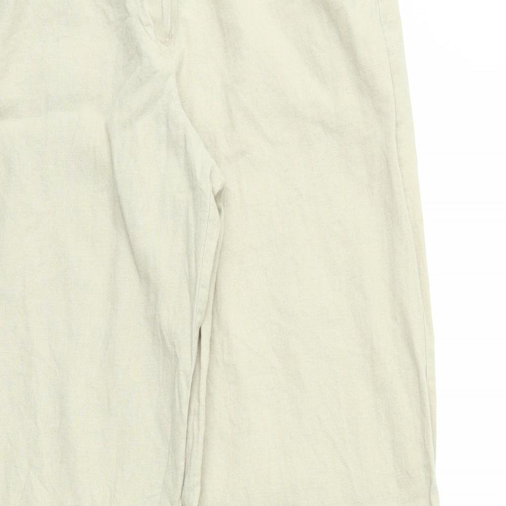 Dorothy Perkins Womens Beige   Trousers  Size 10 L30 in