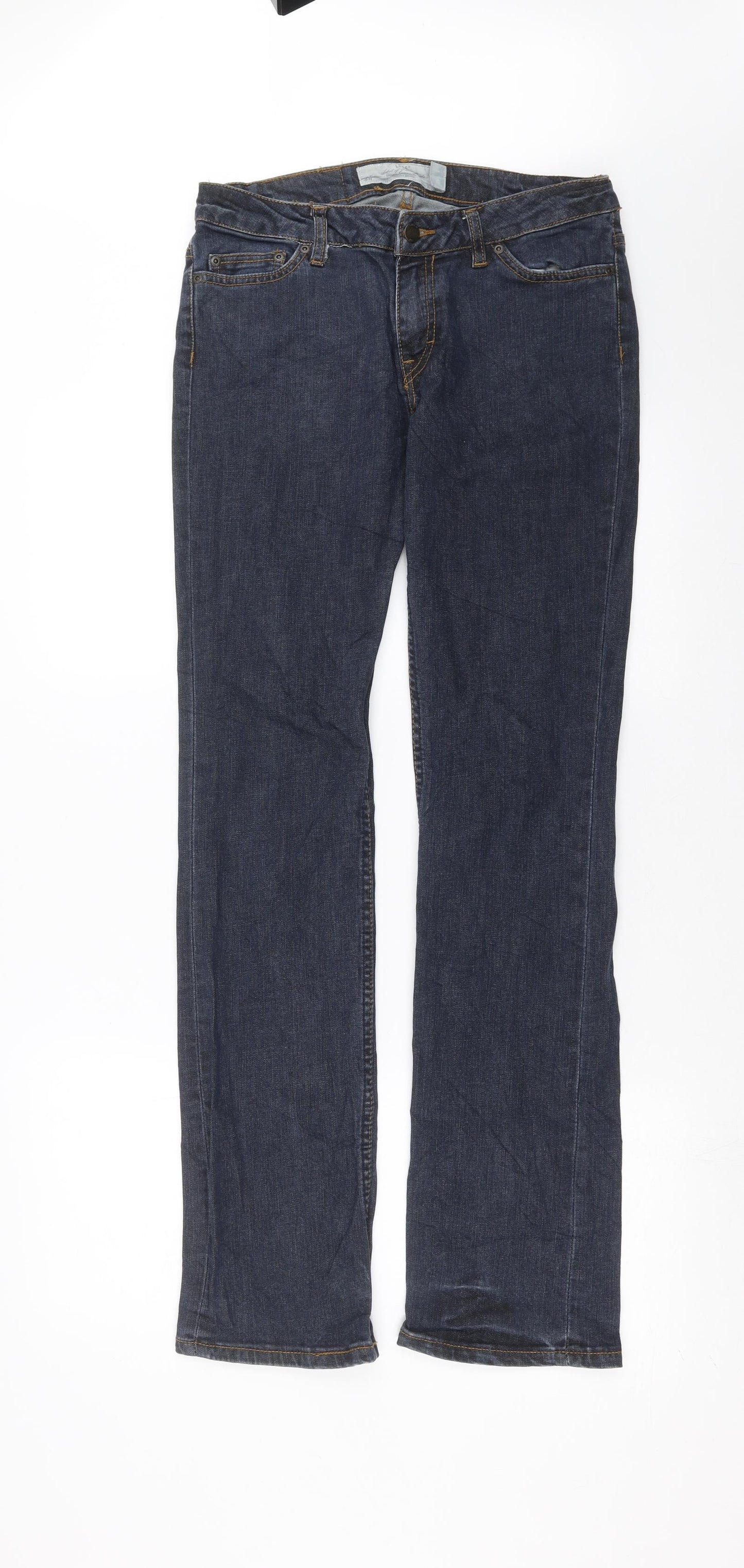 H&M Womens Blue  Denim Straight Jeans Size 29 in L32 in