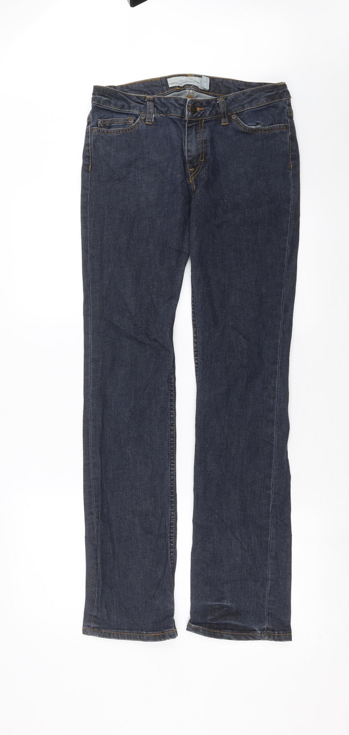 H&M Womens Blue  Denim Straight Jeans Size 29 in L32 in