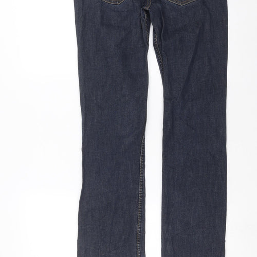 H&M Womens Blue  Denim Straight Jeans Size 29 in L32 in