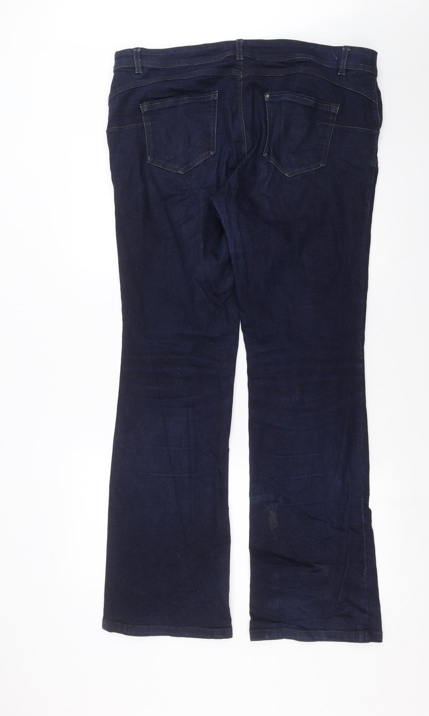 C&A Womens Blue  Denim Bootcut Jeans Size 18 L33 in
