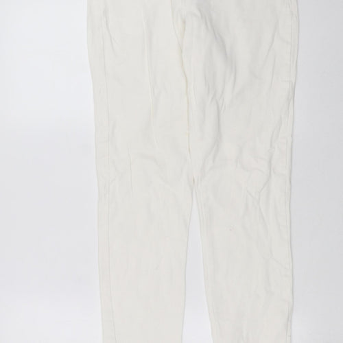 Numph Womens White  Denim Straight Jeans Size 10 L28 in
