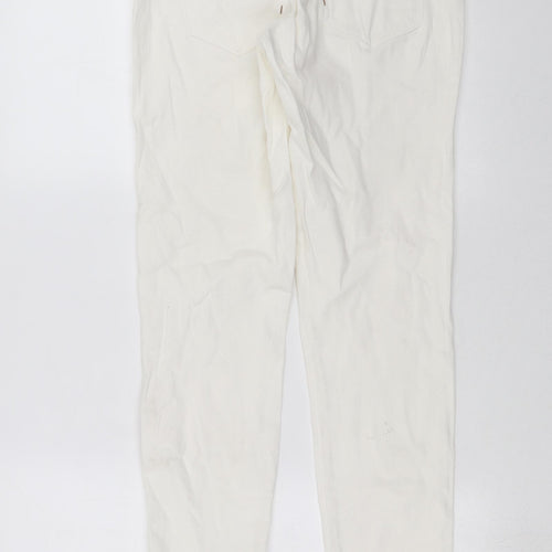 Numph Womens White  Denim Straight Jeans Size 10 L28 in