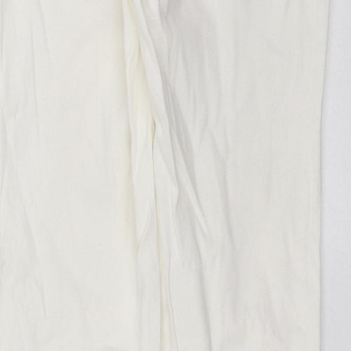 Numph Womens White  Denim Straight Jeans Size 10 L28 in