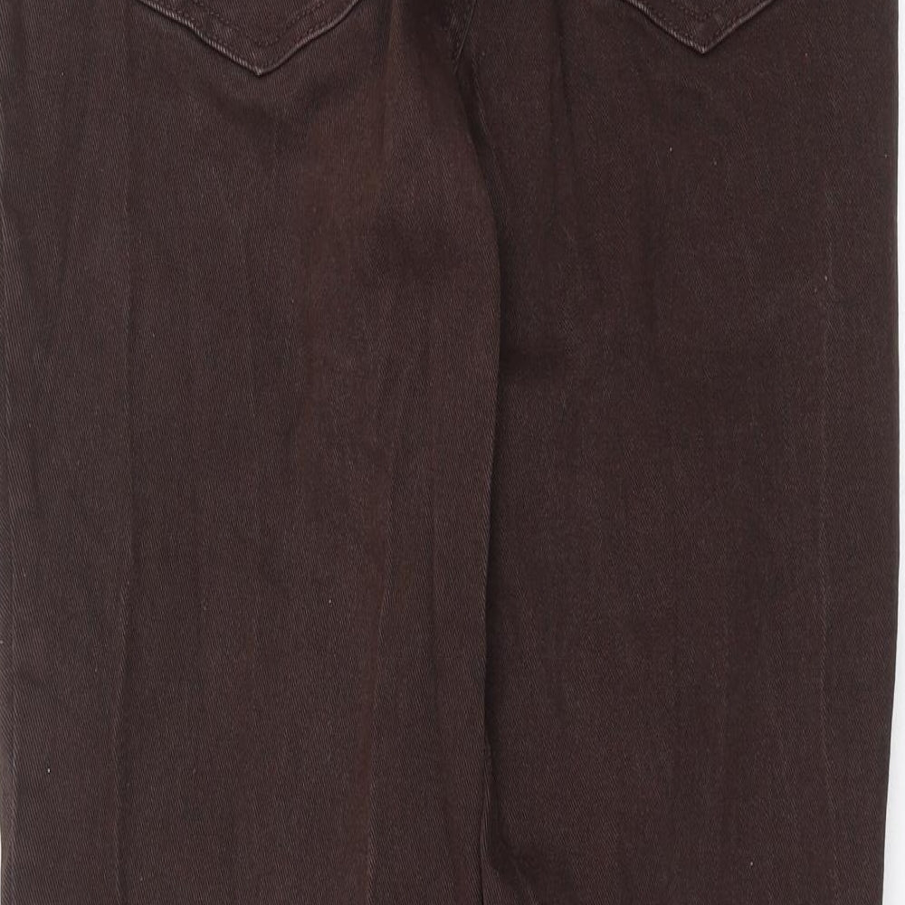 NEXT Womens Brown  Denim Straight Jeans Size 12 L27 in
