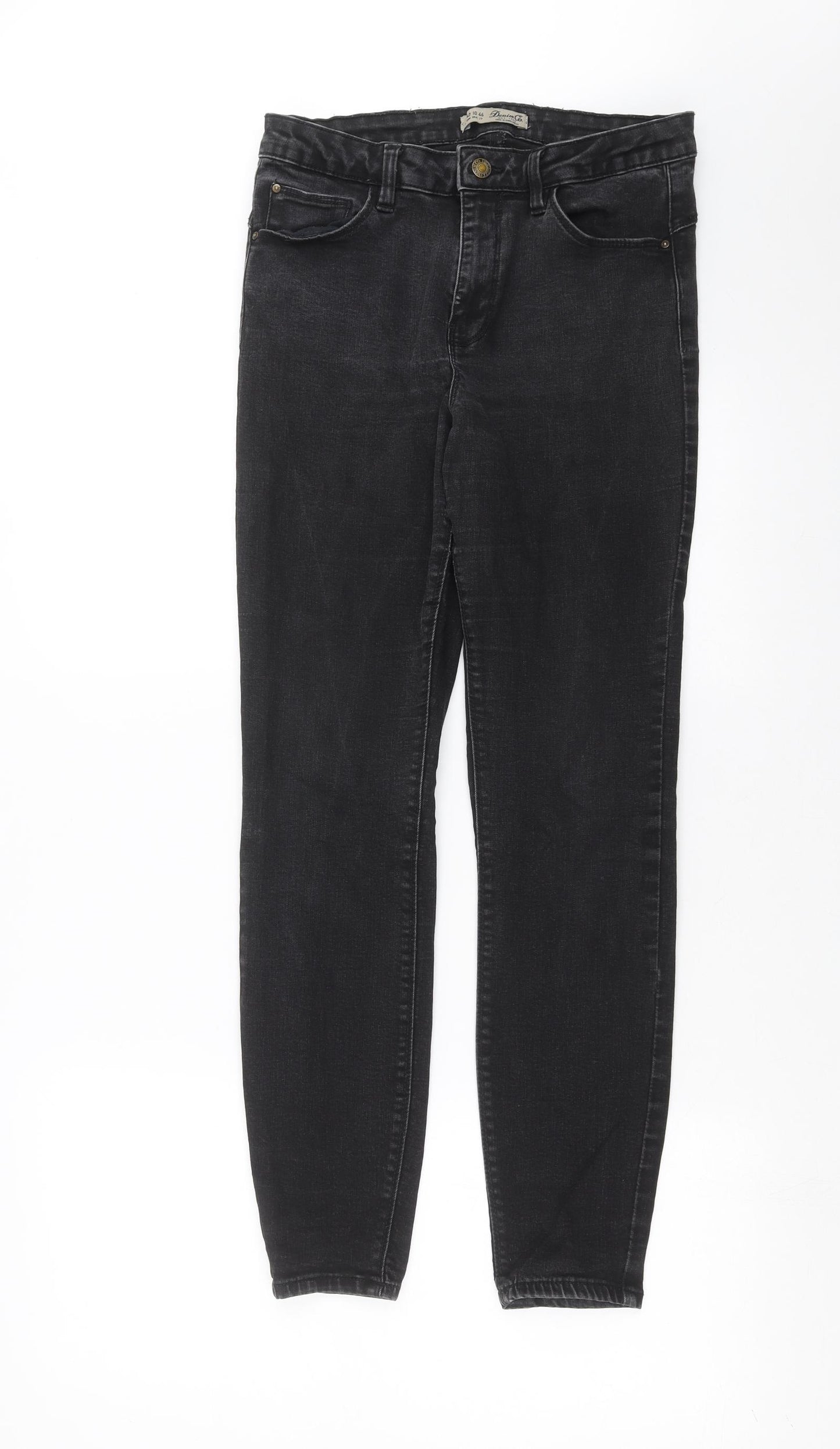 Primark Womens Black  Denim Skinny Jeans Size 14 L28 in
