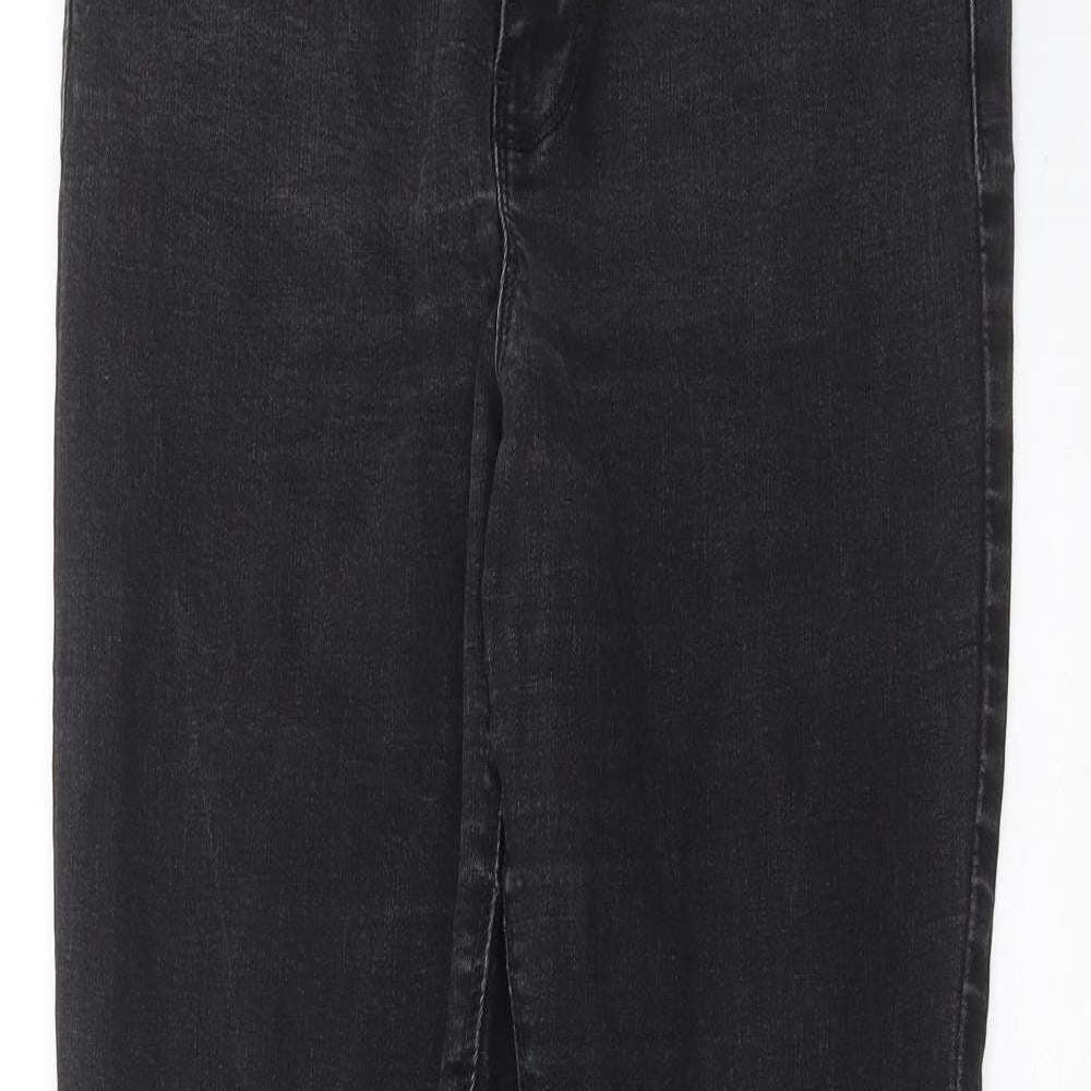 Primark Womens Black  Denim Skinny Jeans Size 14 L28 in