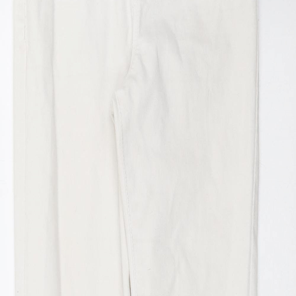 Primark Womens White  Denim Skinny Jeans Size 8 L28 in