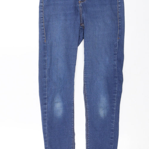 Topshop Womens Blue  Denim Skinny Jeans Size 24 in L26 in