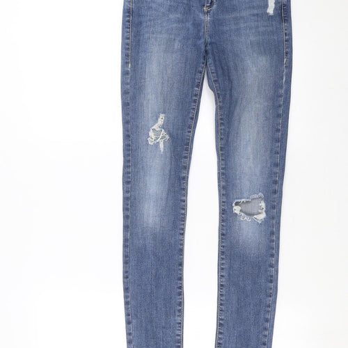 River Island Womens Blue  Denim Skinny Jeans Size 10 L30 in