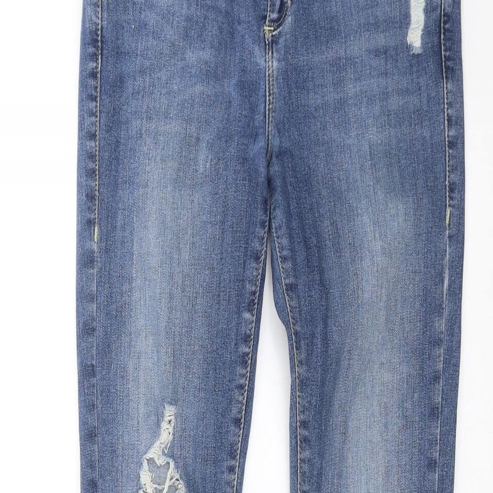 River Island Womens Blue  Denim Skinny Jeans Size 10 L30 in