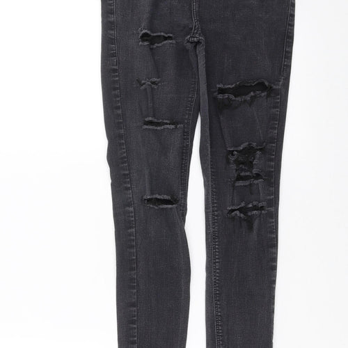 Topshop Womens Grey  Denim Skinny Jeans Size 25 in L27 in