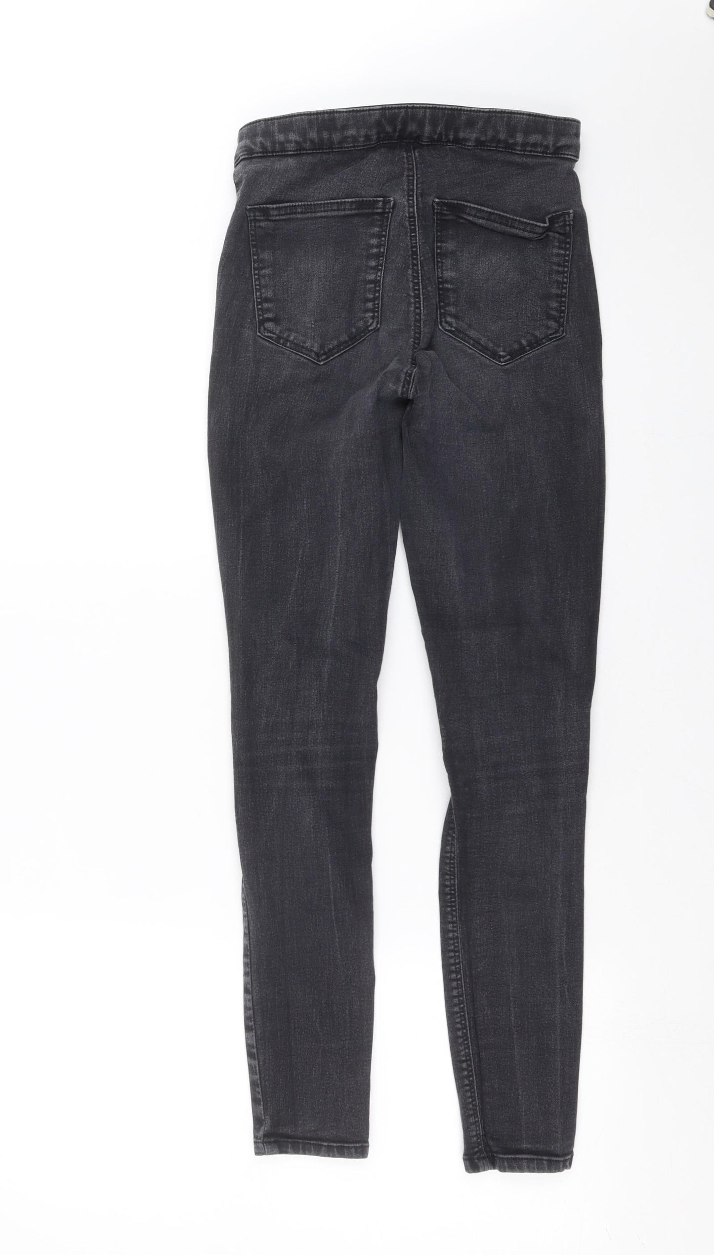Topshop Womens Grey  Denim Skinny Jeans Size 25 in L27 in