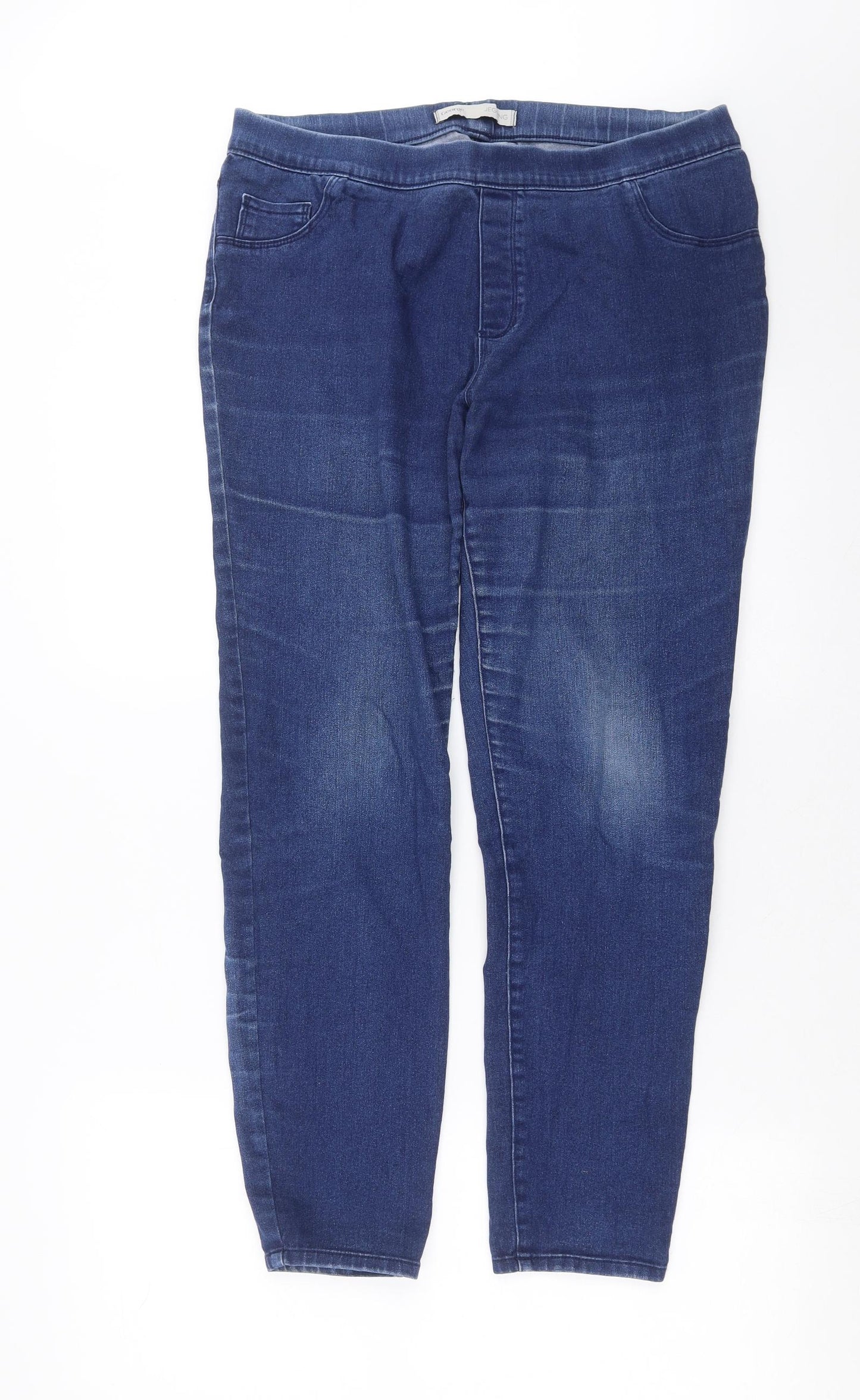 George Womens Blue  Denim Jegging Jeans Size 14 L28 in