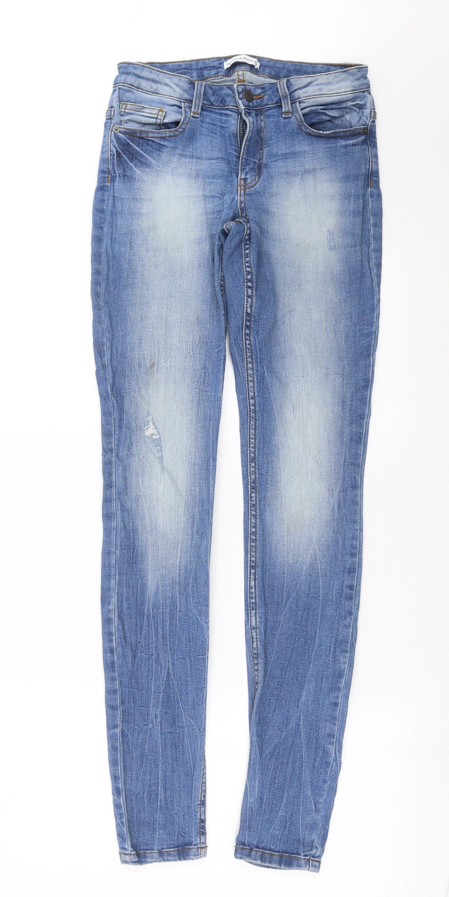 Jacqueline De Yong Womens Blue  Denim Skinny Jeans Size 28 in L33 in