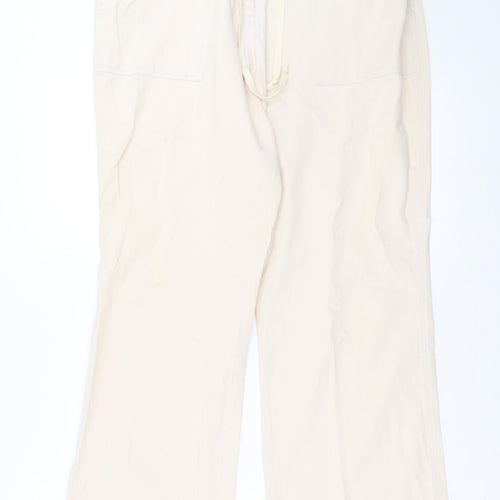 Essential Style Womens Beige   Trousers  Size 16 L29 in