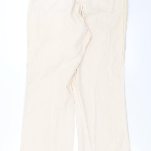 Essential Style Womens Beige   Trousers  Size 16 L29 in