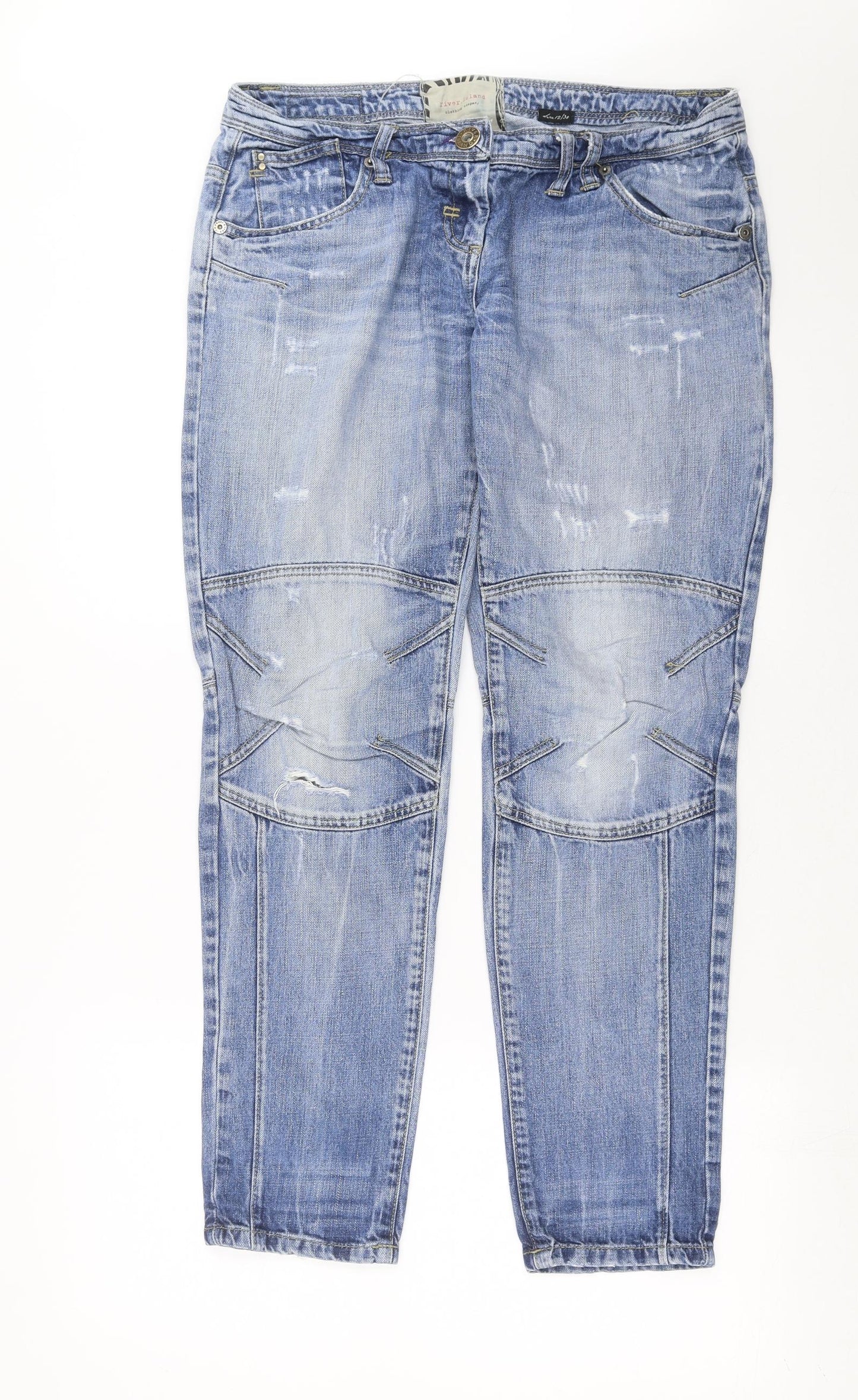 River Island Womens Blue  Denim  Jeans Size 12 L30 in