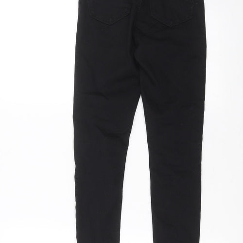 Topshop Womens Black  Denim Skinny Jeans Size 24 in L25 in