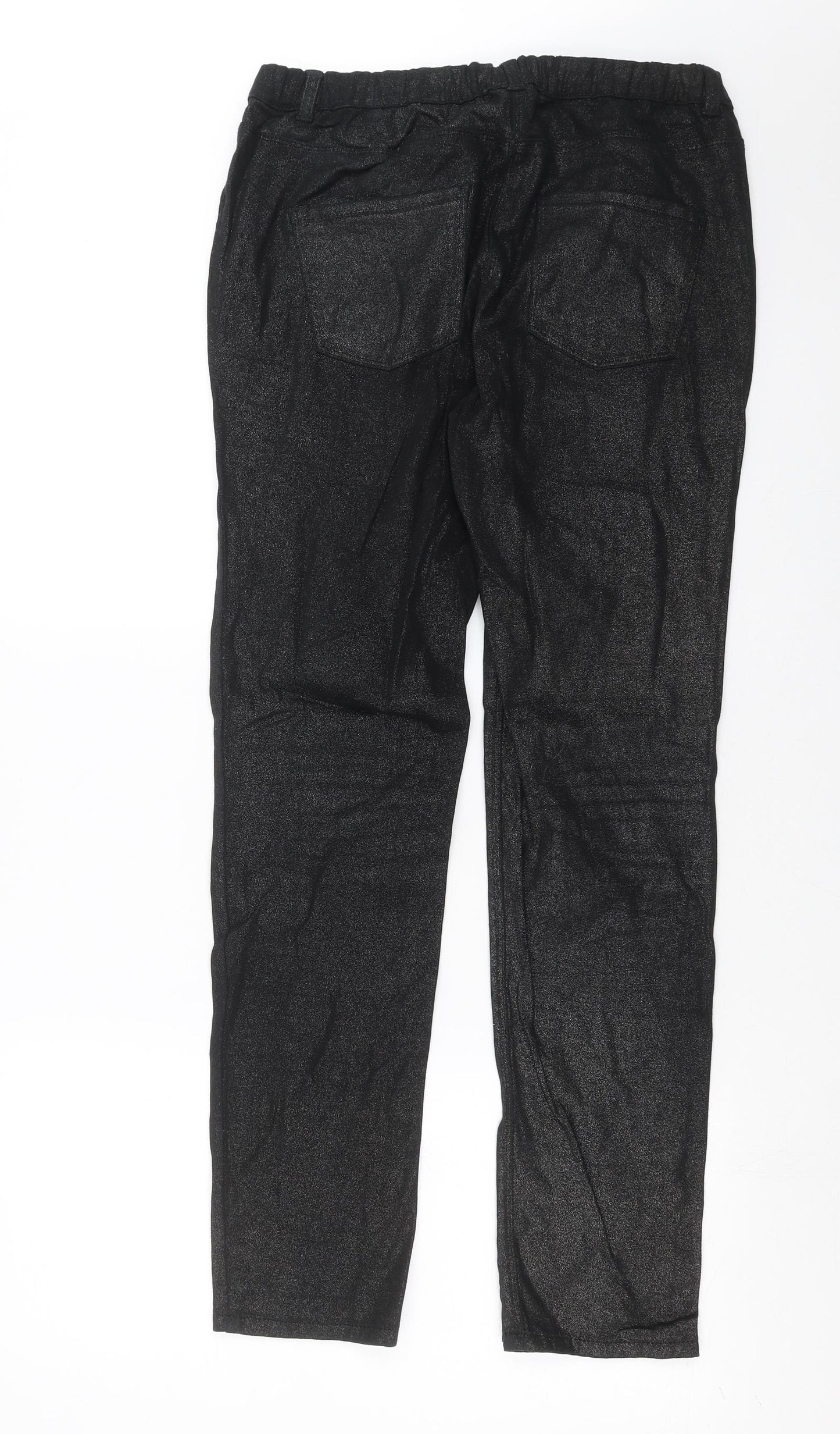 Preworn Womens Black   Jegging Jeans Size 32 in L30 in - glittery