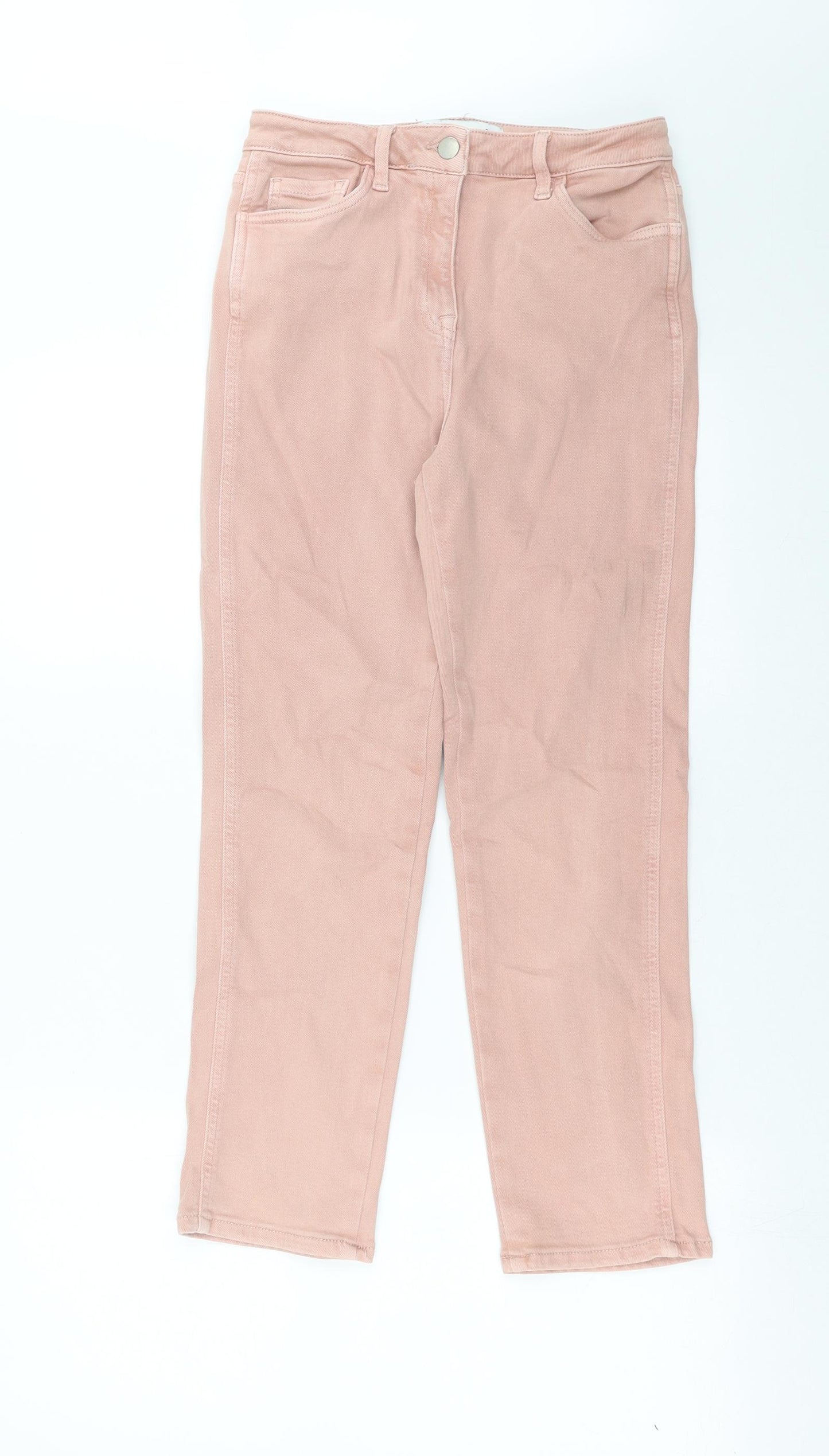 NEXT Womens Pink  Denim Cropped Jeans Size 10 L25 in